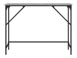 Mesa consola madera de ingeniería gris Sonoma 100x32x75 cm