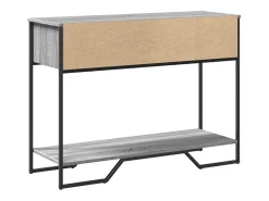 Mesa consola madera de ingeniería gris Sonoma 100x35x74,5 cm