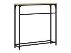 Mesa consola madera de ingeniería roble Sonoma 75x19,5x75 cm