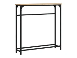 Mesa consola madera de ingeniería roble Sonoma 75x19,5x75 cm