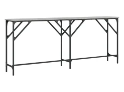 Mesa consola madera de ingeniería gris Sonoma 180x29x75 cm