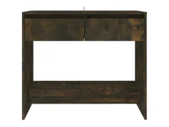 Mesa consola madera de ingeniería roble ahumado 89x41x76,5 cm ES638600