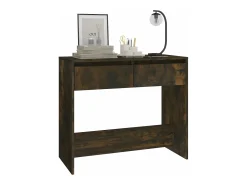 Mesa consola madera de ingeniería roble ahumado 89x41x76,5 cm ES638600