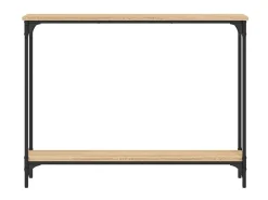 Mesa consola madera de ingeniería roble Sonoma 100x22,5x75 cm ES847228