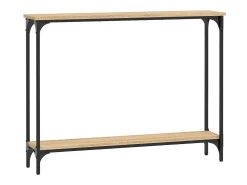 Mesa consola madera de ingeniería roble Sonoma 100x22,5x75 cm ES847228