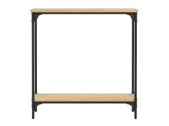 Mesa consola madera de ingeniería roble Sonoma 75x22,5x75 cm ES630937