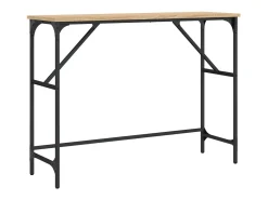 Mesa consola madera de ingeniería roble Sonoma 100x32x75 cm ES428957