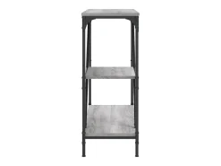 Mesa consola madera de ingeniería gris Sonoma 88,5x30x75 cm