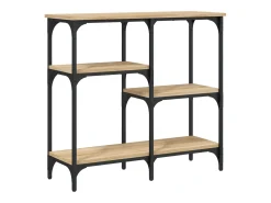 Mesa consola madera de ingeniería roble Sonoma 80x29x75 cm