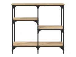 Mesa consola madera de ingeniería roble Sonoma 80x29x75 cm