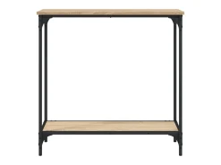 Mesa consola madera de ingeniería roble Sonoma 75x30,5x75 cm ES322676