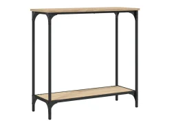 Mesa consola madera de ingeniería roble Sonoma 75x30,5x75 cm ES322676