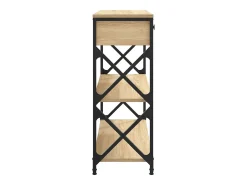 Mesa consola madera de ingeniería roble Sonoma 75x28x75 cm