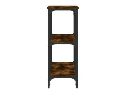 Mesa consola madera de ingeniería roble ahumado 100x29x75 cm ES929859