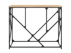 Mesa consola madera de ingeniería roble Sonoma 100x40x80 cm ES538753