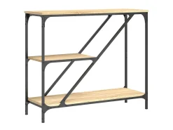 Mesa consola madera de ingeniería roble Sonoma 88,5x30x75 cm ES872986