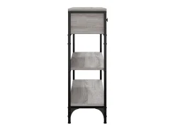 Mesa consola madera de ingeniería gris Sonoma 72,5x25x75 cm