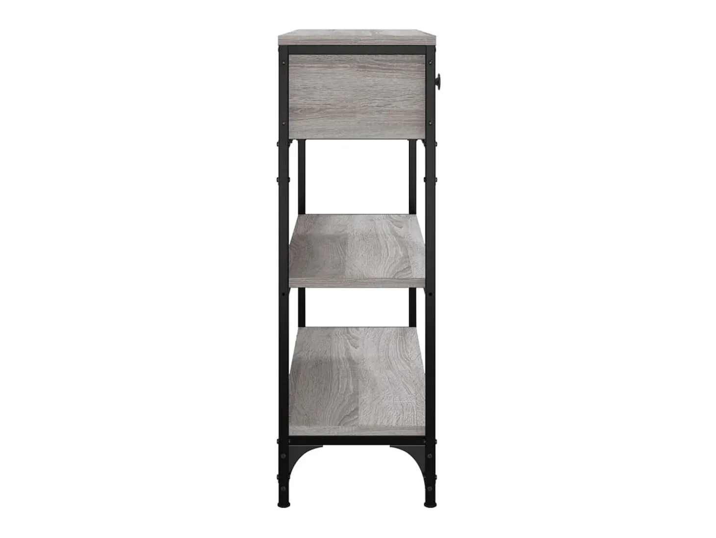 Mesa consola madera de ingeniería gris Sonoma 72,5x25x75 cm