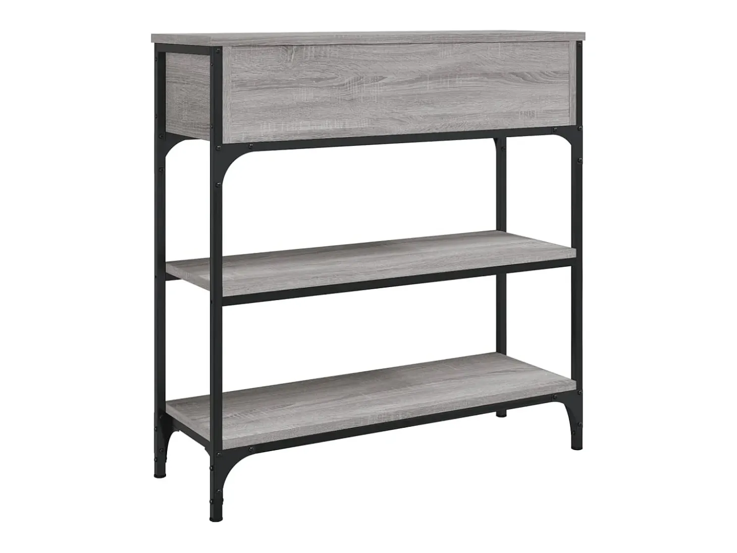 Mesa consola madera de ingeniería gris Sonoma 72,5x25x75 cm