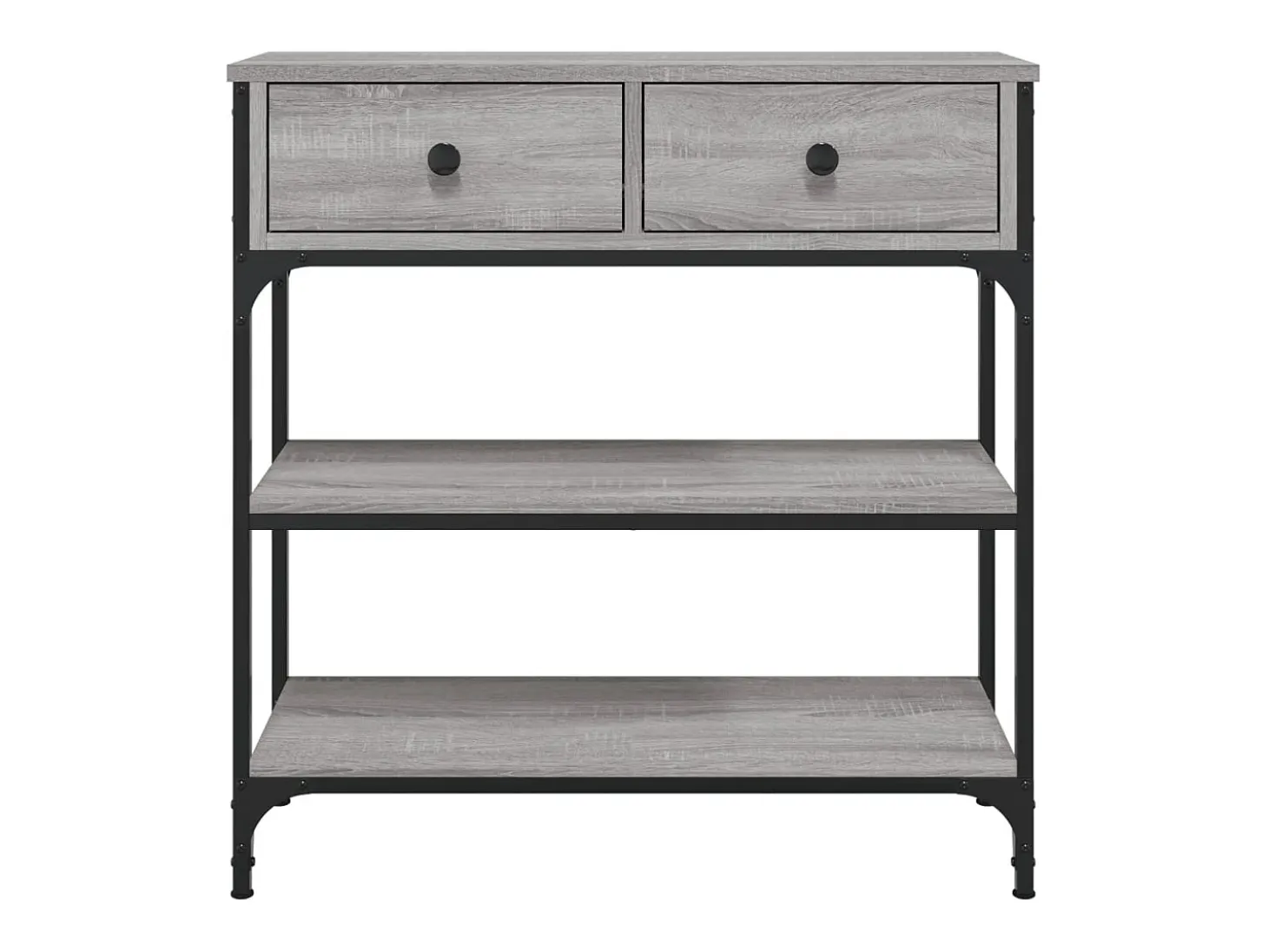 Mesa consola madera de ingeniería gris Sonoma 72,5x25x75 cm