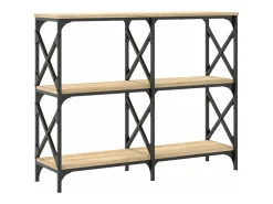 Mesa consola madera de ingeniería roble Sonoma 100x28x80,5 cm