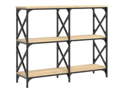 Mesa consola madera de ingeniería roble Sonoma 100x28x80,5 cm