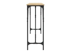 Mesa consola madera de ingeniería roble Sonoma 200x29x75 cm
