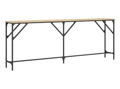 Mesa consola madera de ingeniería roble Sonoma 200x29x75 cm