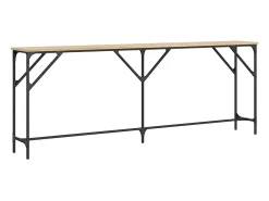 Mesa consola madera de ingeniería roble Sonoma 200x29x75 cm
