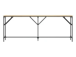 Mesa consola madera de ingeniería roble Sonoma 200x29x75 cm