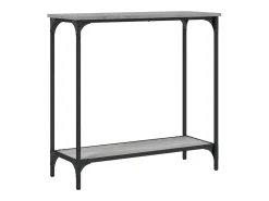 Mesa consola madera de ingeniería gris Sonoma 75x30,5x75 cm