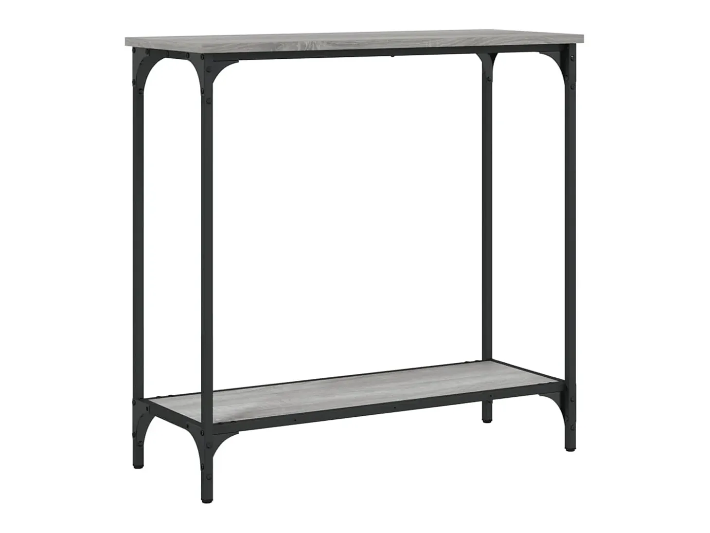 Mesa consola madera de ingeniería gris Sonoma 75x30,5x75 cm