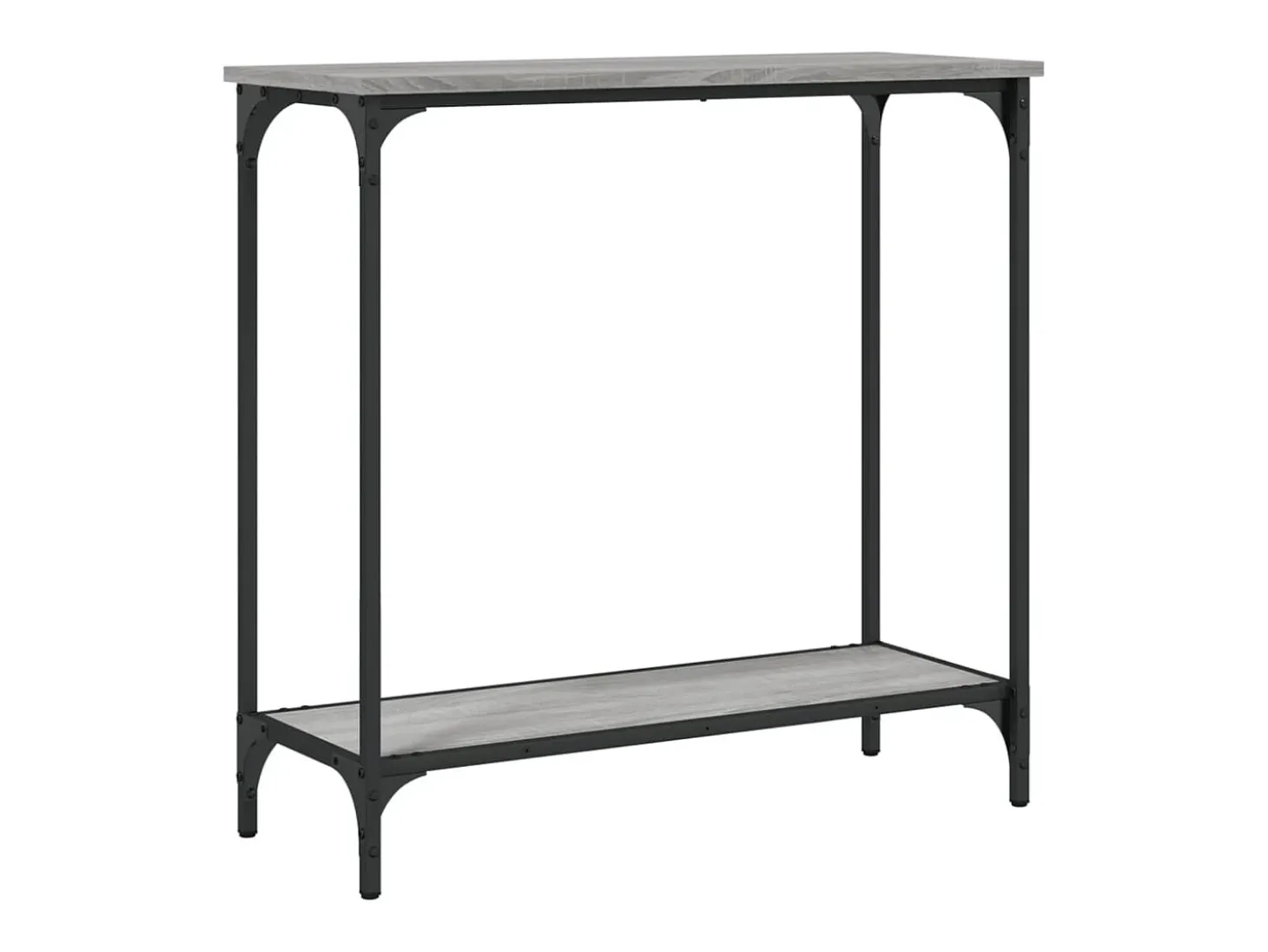Mesa consola madera de ingeniería gris Sonoma 75x30,5x75 cm