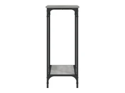 Mesa consola madera de ingeniería gris Sonoma 75x30,5x75 cm