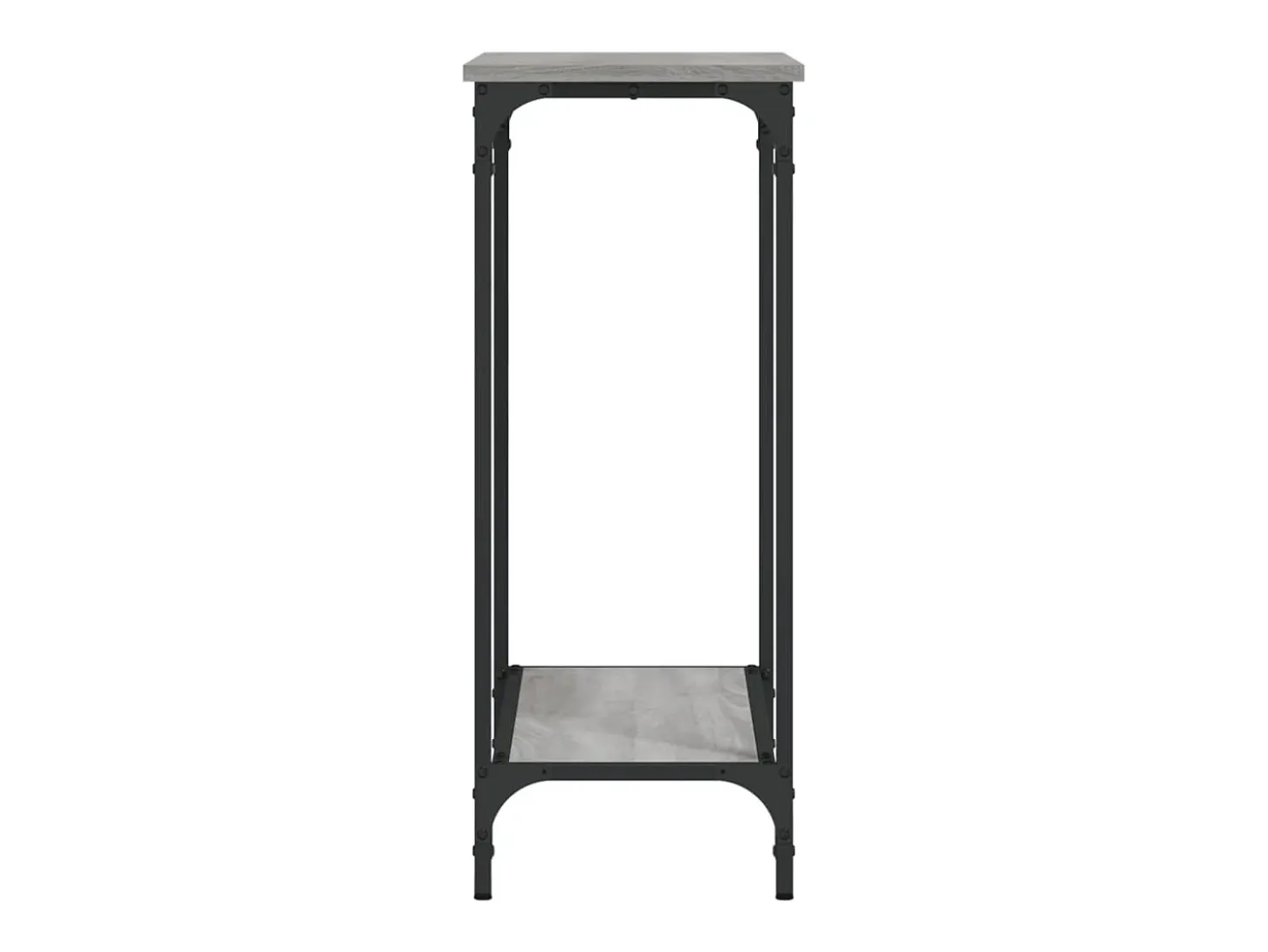 Mesa consola madera de ingeniería gris Sonoma 75x30,5x75 cm