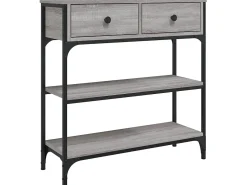 Mesa consola madera de ingeniería gris Sonoma 72,5x25x75 cm ES300222