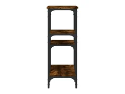 Mesa consola madera de ingeniería roble ahumado 80x29x75 cm ES816030