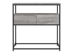 Mesa consola madera de ingeniería gris Sonoma 75x40x75 cm
