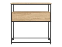 Mesa consola madera de ingeniería roble Sonoma 75x40x75 cm