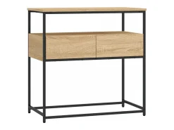 Mesa consola madera de ingeniería roble Sonoma 75x40x75 cm