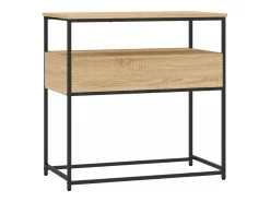 Mesa consola madera de ingeniería roble Sonoma 75x40x75 cm