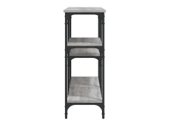 Mesa consola madera de ingeniería gris Sonoma 160x29x75 cm ES275019