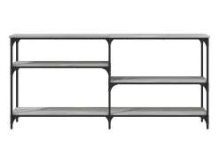 Mesa consola madera de ingeniería gris Sonoma 160x29x75 cm ES275019
