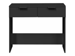 Mesa consola madera de ingeniería negro 90x36x75 cm