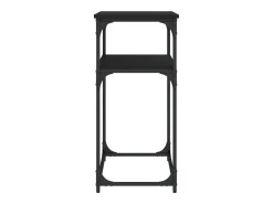 Mesa consola madera de ingeniería negra 100x35,5x75 cm