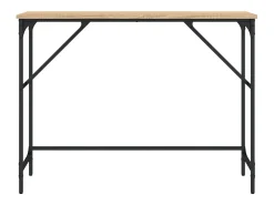Mesa consola madera de ingeniería roble Sonoma 100x32x75 cm