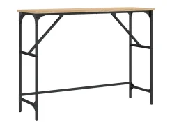 Mesa consola madera de ingeniería roble Sonoma 100x32x75 cm