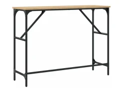 Mesa consola madera de ingeniería roble Sonoma 100x32x75 cm