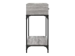 Mesa consola madera de ingeniería gris Sonoma 100x34,5x75 cm