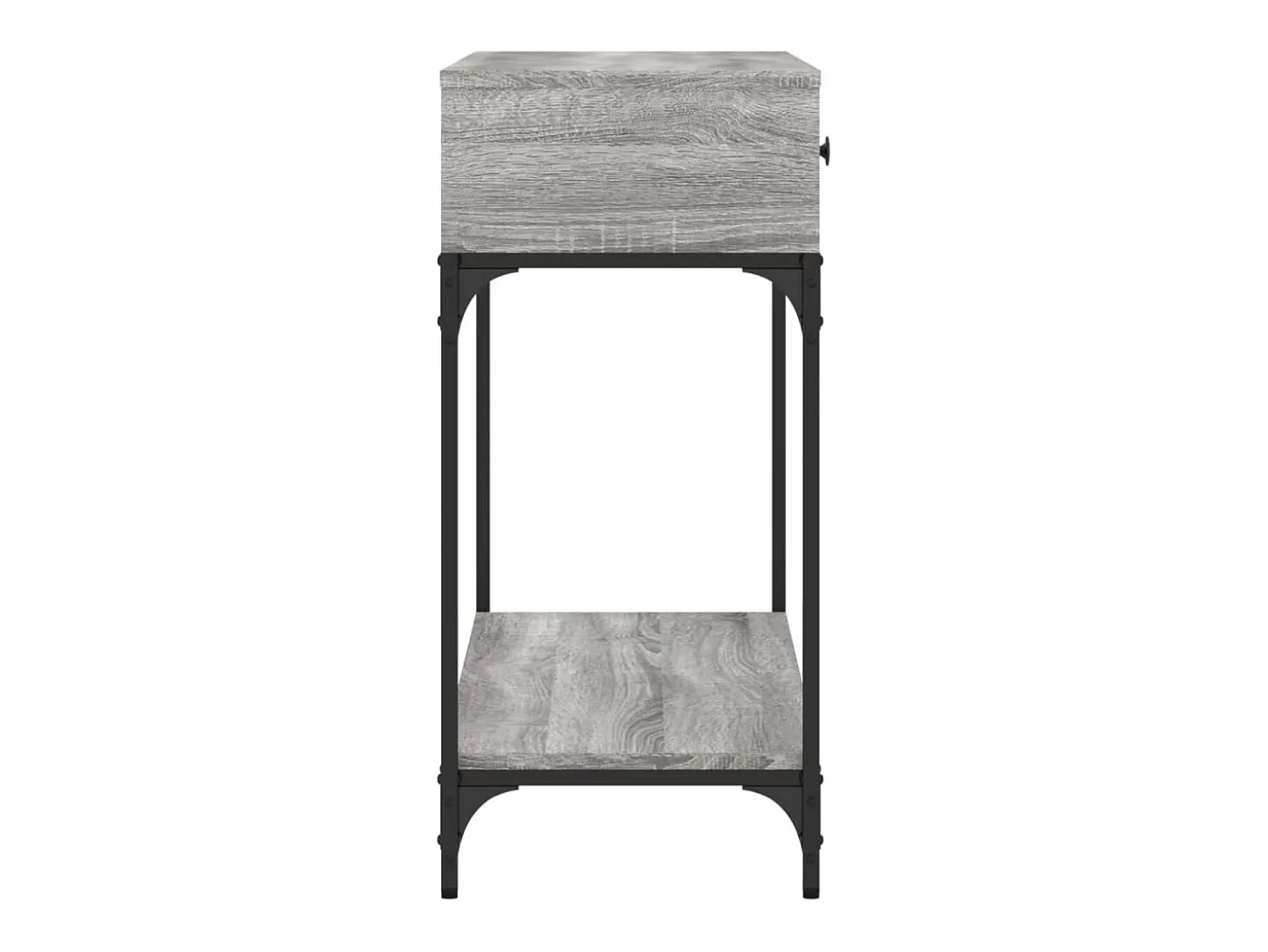 Mesa consola madera de ingeniería gris Sonoma 100x34,5x75 cm